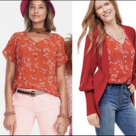 Cabi cherry blossom blouse #5712 size Medium - Picture 1 of 7
